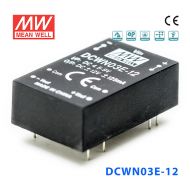 DCWN03E-12 3W 4.5~9V 转 ±12V 125mA 非稳压双路输出DC-DC模块电源