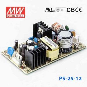 PS-25-12  25W  12V 2.1A  单路输出无外壳PCB板明纬开关电源