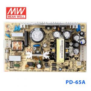 PD-65A  65W +5V 7A +12V 3.2A  双路输出无外壳PCB板明纬开关电源
