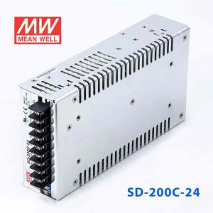 SD-200C-24  200W  36~72V  输入 24V 8.4A  输出有外壳明纬DC-DC转换电源