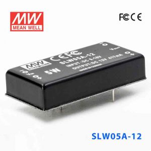 SLW05A-12  5W  9~18V 输入  12V  稳压单路输出明纬DC-DC转换模块电源