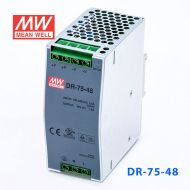 DR-75-48 75W 48V1.6A 单路输出导轨安装明纬开关电源