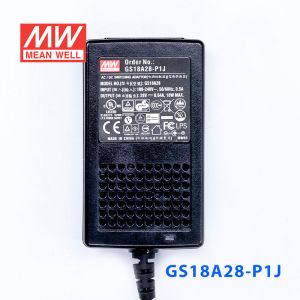 GS18A28-P1J 18W 28V0.64A 输出绿色能源明纬电源适配器(三线插口)