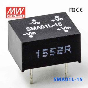 SMA01L-15  1W  5V-15V  非稳压单路输出明纬DC-DC转换模块电源