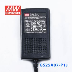 GS25A07-P1J 25W 7.5V3A 输出绿色能源明纬电源适配器(三线插口)