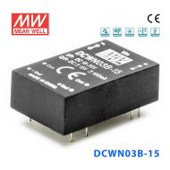 DCWN03B-15  3W 18~36V 转 ±15V 0.1A 非稳压双路输出DC-DC模块电源