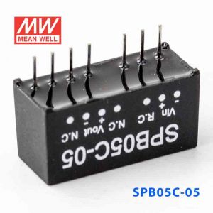 SPB05C-05 3W  36~72V 输入 5V 稳压单路输出明纬DC-DC转换模块电源