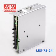 LRS-75-24 76.8W 24V3.2A单路输出超薄型低空载损耗明纬开关电源