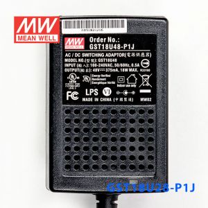 GST18U48-P1J 18W 48V0.375A高效能低空载损耗绿色节能美规适配器