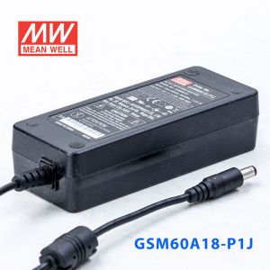 GSM60A18-P1J 60W 18V3.33A明纬高能效医疗型IEC320-C14插口电源适配器