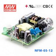 NFM-05-12  5W  12V  0.42A   微漏电PCB板单路输出板上插装型医用明纬开关电源