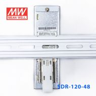 SDR-120-48 120W 48V2.5A 高效率高功率因素单路输出DIN导轨安装明纬开关电源