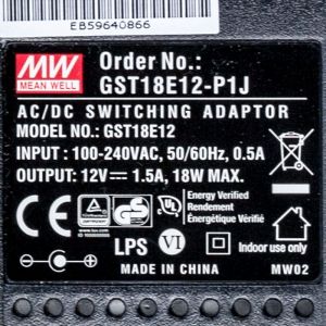 GST18E12-P1J 18W 12V1.5A高效能低空载损耗绿色节能欧规适配器