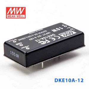 DKE10A-12  10W  9~18V  输入  ±12V  双路输出明纬DC-DC转换模块电源