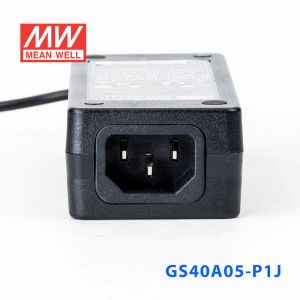 GS40A05-P1J 40W 5V5A 输出绿色能源明纬电源适配器(三线插口)