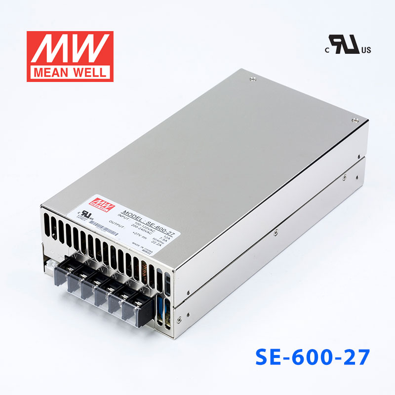 SE-600-27 600W 27V22.2A 单路输出明纬电源(SE系列-内置有外壳)