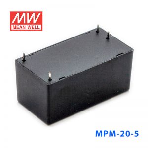 MPM-20-5台湾明纬20W 80~264V输入 5V4A输出绿色医疗基板型电源