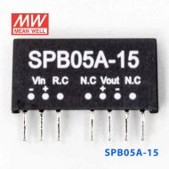 SPB05A-15  5W  9~18V  输入 15V  稳压单路输出明纬DC-DC转换模块电源