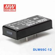 DLW05C-12  5W  36~72V  输入  ±12V  稳压双路输出明纬DC-DC转换模块电源