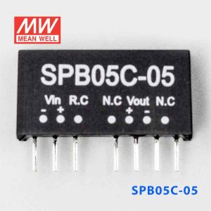 SPB05C-05 3W  36~72V 输入 5V 稳压单路输出明纬DC-DC转换模块电源