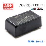 MPM-30-15台湾明纬30W 80~264V输入 15V2A输出绿色医疗基板型电源