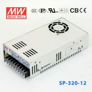 SP-320-12 320W 12V25A 单路输出带PFC功能CCC认证明纬开关电源