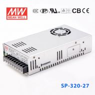 SP-320-27 320W 27V11.7A 单路输出带PFC功能CCC认证明纬开关电源