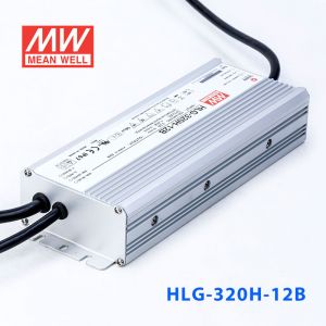 HLG-320H-12B  320W  12V 22A 强耐环境恒压+恒流PFC高效铝壳IP67防水LED电源(控制线三合一调光) 