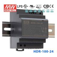 HDR-100-24 92W 24V 3.83A 单路输出明纬超薄型导轨安装电源