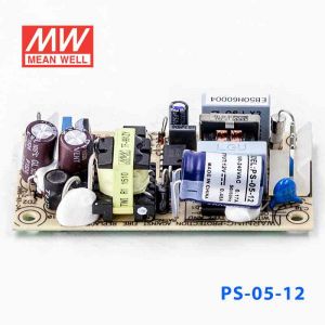 PS-05-12  5W  12V 0.45A  单路输出无外壳PCB板明纬开关电源