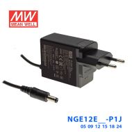 NGE12E09-P1J明纬12W医疗型 9V1.33A开关电源适配器