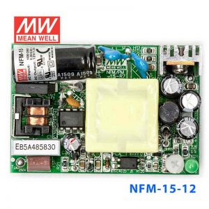 NFM-15-12  15W  12V 1.25A  微漏电PCB板单路输出板上插装型医用明纬开关电源