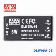 DLW05A-05  5W  9~18V  输入  ±5V  稳压双路输出明纬DC-DC转换模块电源