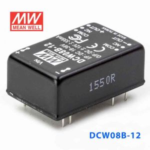 DCW08B-12  8W  18~36V 输入  ±12V  稳压双路输出明纬DC-DC转换模块电源