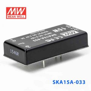 SKA15A-033  15W  9~18V  输入 3.3V  稳压单路输出明纬DC-DC转换模块电源