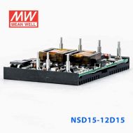 NSD15-12D15  15W  9.4~36V  输入 ±15V  稳压双路输出板上型明纬DC-DC变换电源