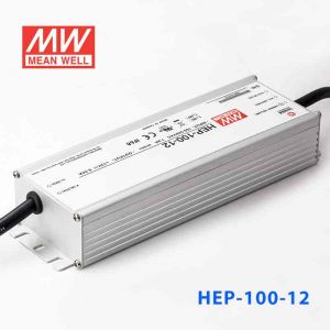 HEP-100-12 100W 12V 8.34A无风扇全密封IP68防护高效率明纬电源
