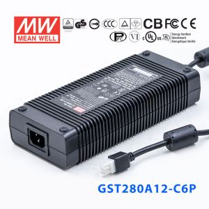 GST280A12-C6P 252W 12V21A高效能低空载损耗绿色节能桌上型适配器