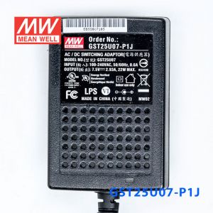 GST25U07-P1J 22W 7.5V2.93A高效能低空载损耗绿色节能美规适配器