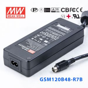 GSM120B48-R7B 120W 48V2.5A输出明纬高能效医疗型外置桌面型电源适配器
