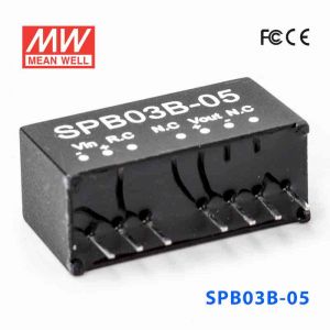 SPB03B-05  3W  18~36V  输入 5V  稳压单路输出明纬DC-DC转换模块电源