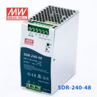 SDR-240-48 240W 48V5A 高效率高功率因素单路输出DIN导轨安装明纬开关电源