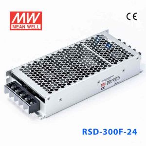 RSD-300F-24  300W  43.2-100.8V 输入 24V 12.5A  铁路用外壳型单路输出DC-DC转换明纬开关电源