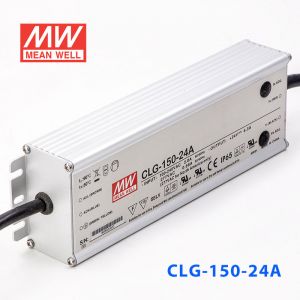 CLG-150-24A  150W  24V 6.3A 恒压+恒流PFC高效铝壳IP65防水LED电源(恒压恒流值可内部电位器调整)