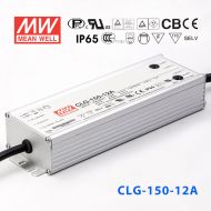 CLG-150-12A  150W  12V 11A 恒压+恒流PFC高效铝壳IP65防水LED电源(恒压恒流值可内部电位器调整) 
