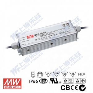 CEN-60-42   60W   42V  1.45A  可调恒压+恒流明纬PFC高效铝壳IP66防水LED电源