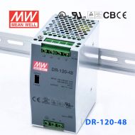 DR-120-48 120W 48V2.5A 单路输出导轨安装明纬开关电源