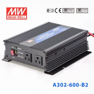 A302-600-B2  600W  24VDC-110VAC 修正正弦波输出明纬车载逆变电源