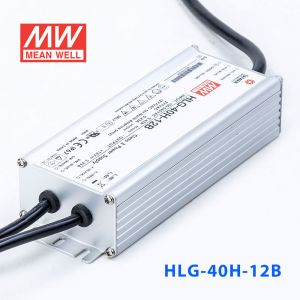 HLG-40H-12B  40W  12V 3.33A 强耐环境恒压+恒流PFC高效铝壳IP67防水LED电源(控制线三合一调光) 