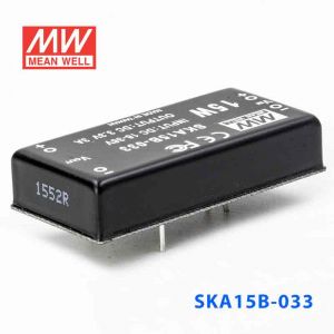 SKA15B-033  15W  18~36V  输入  3.3V  稳压单路输出明纬DC-DC转换模块电源